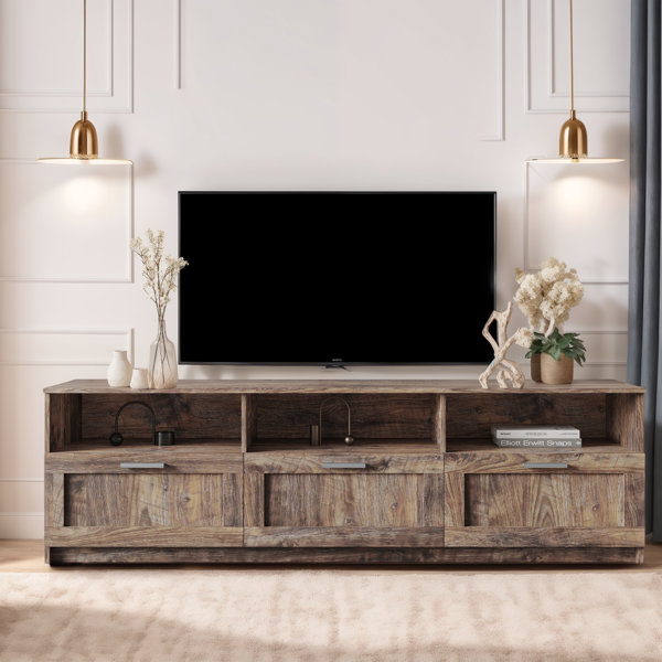 Latitude Run® Modern 70.87" TV Stand Media Console with Open Shelves